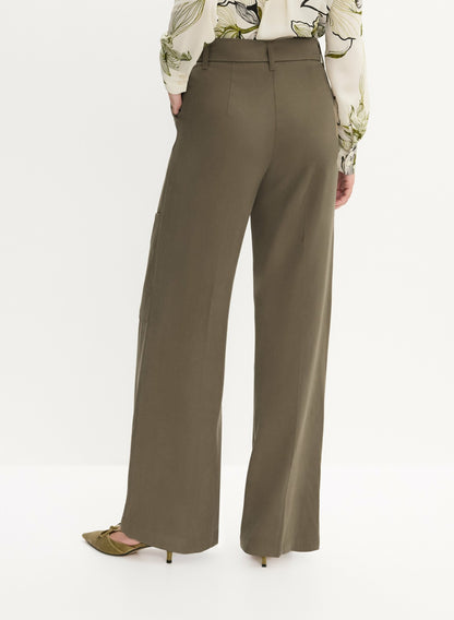 Women Twill Utility Pants Capers | Melanie Lyne