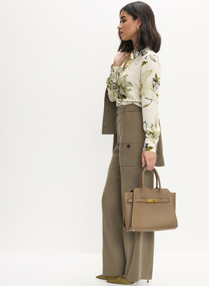 Women Twill Utility Pants Capers | Melanie Lyne