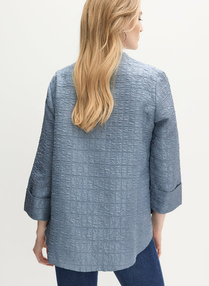 Women Joseph Ribkoff - Textured Woven Blazer Royal Blue | Melanie Lyne