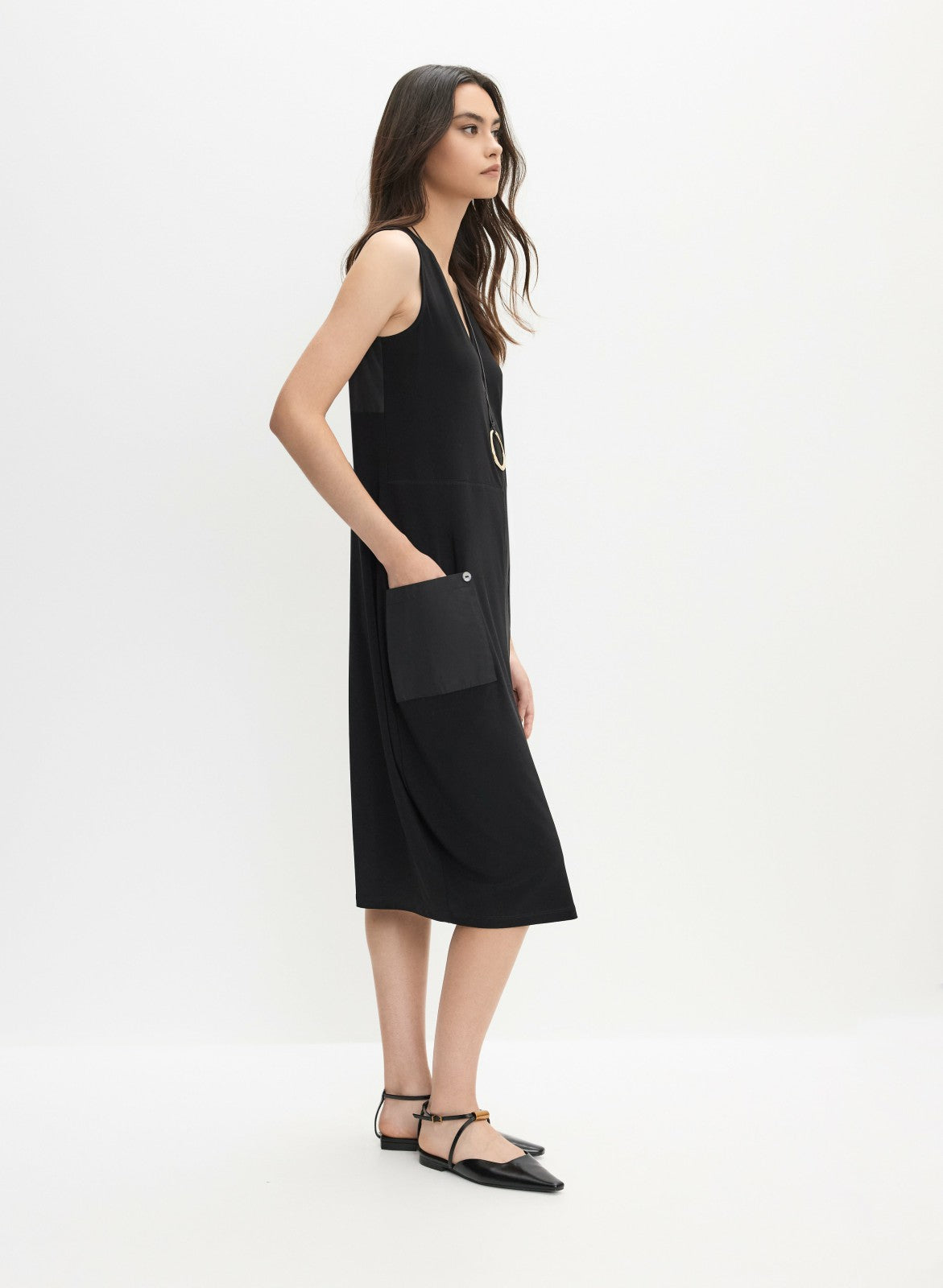 Women Joseph Ribkoff - Pocket Knit Dress Black | Melanie Lyne