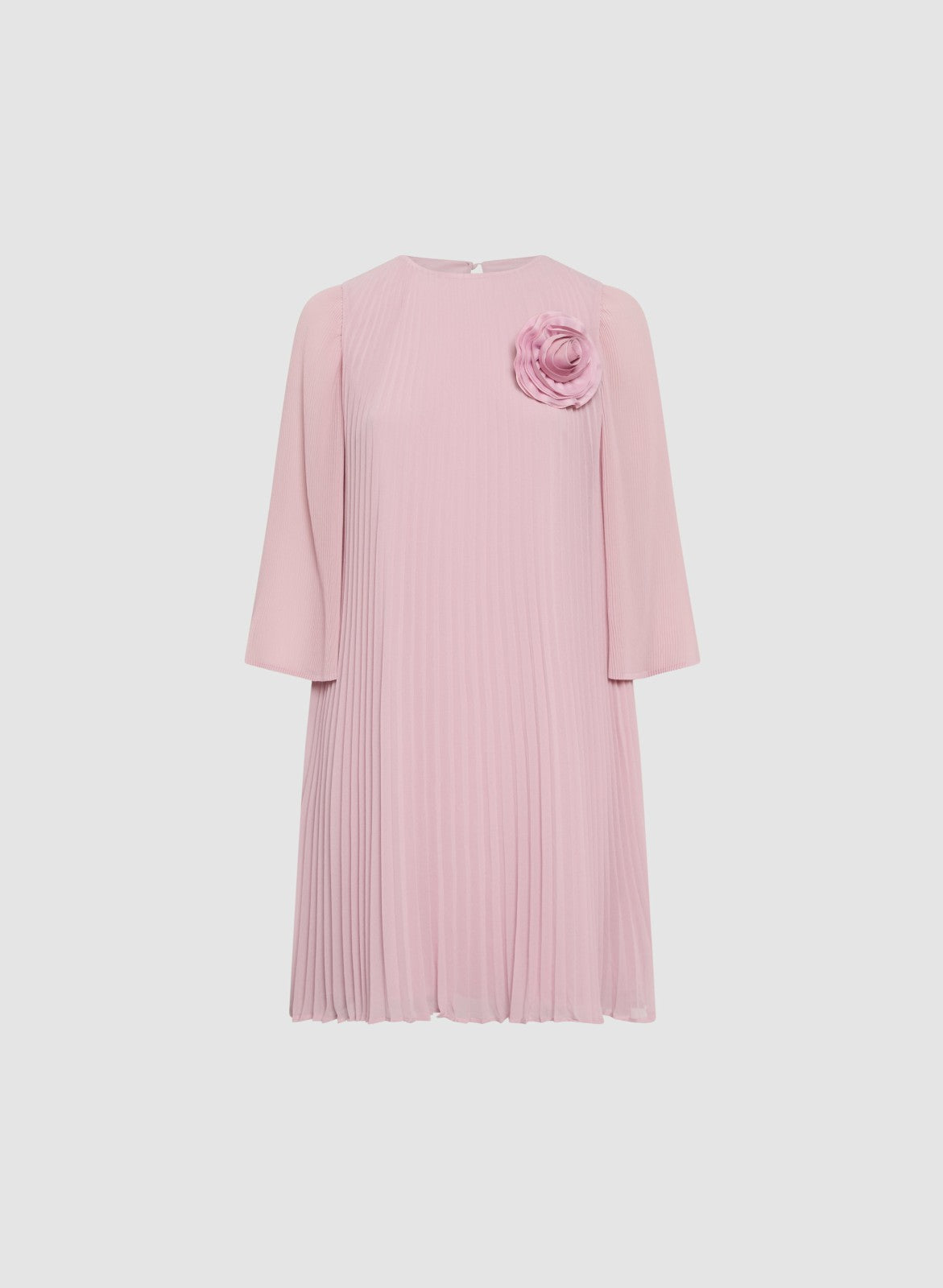 Women Plissé Rosette Dress French Rose | Melanie Lyne