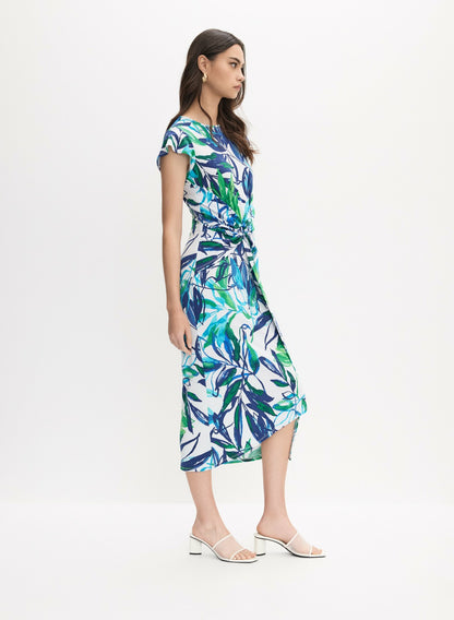 Women Joseph Ribkoff - Floral Print Dress White Pattern | Melanie Lyne