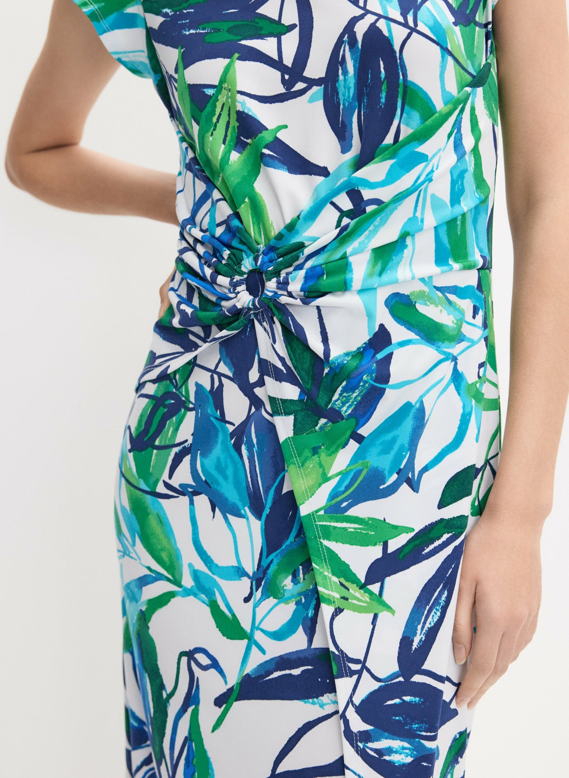 Women Joseph Ribkoff - Floral Print Dress White Pattern | Melanie Lyne