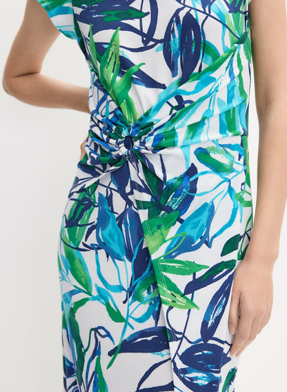 Women Joseph Ribkoff - Floral Print Dress White Pattern | Melanie Lyne