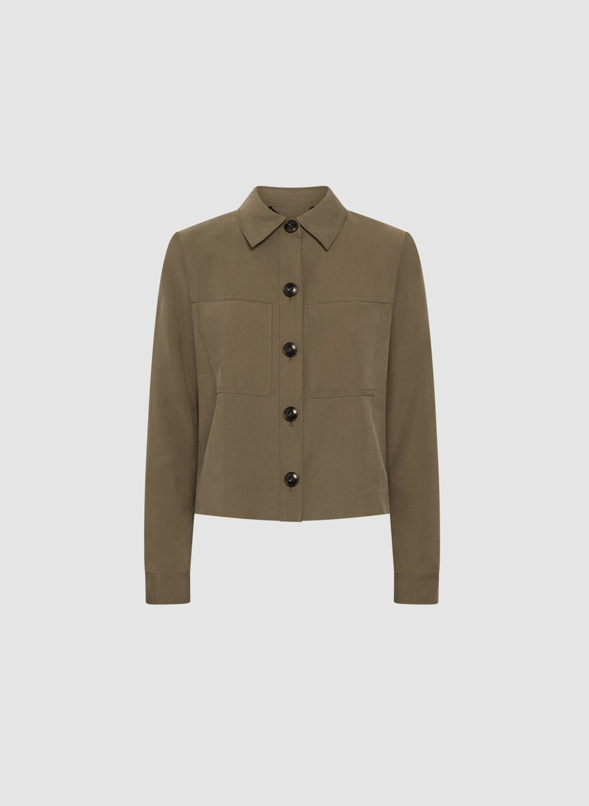 Women Twill Utility Jacket Capers | Melanie Lyne