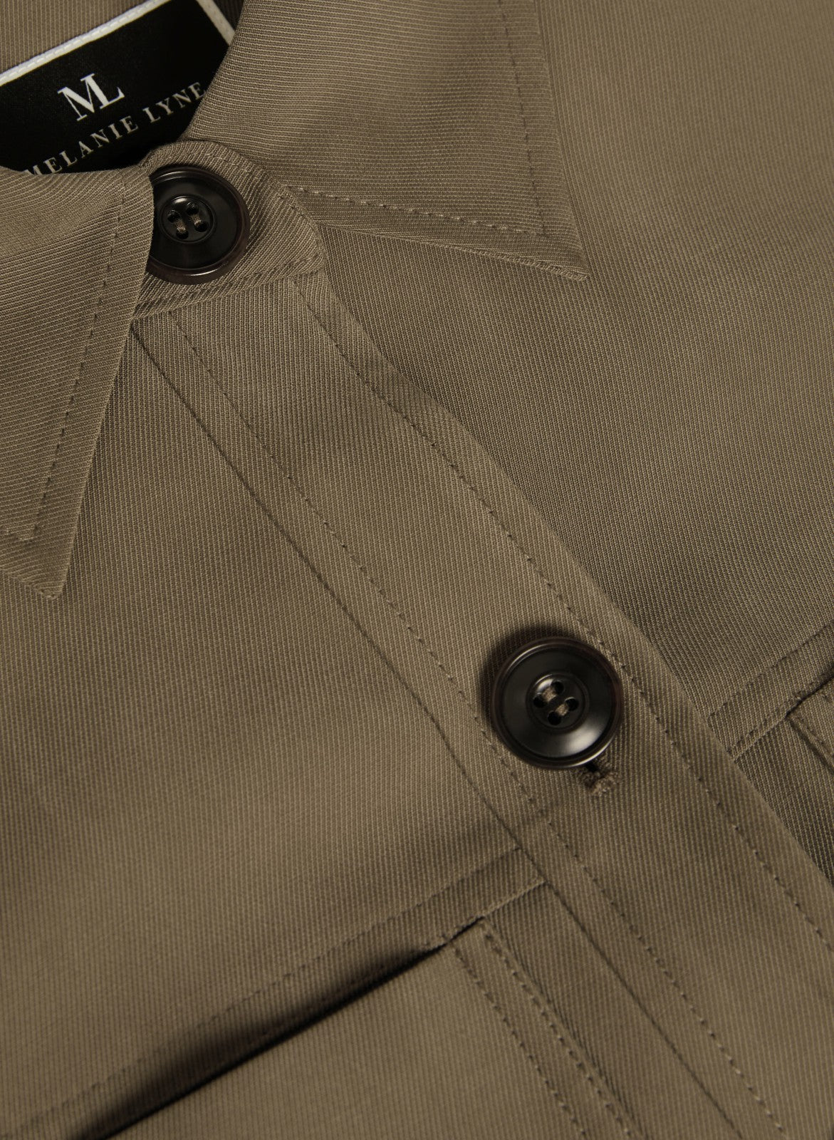 Women Twill Utility Jacket Capers | Melanie Lyne