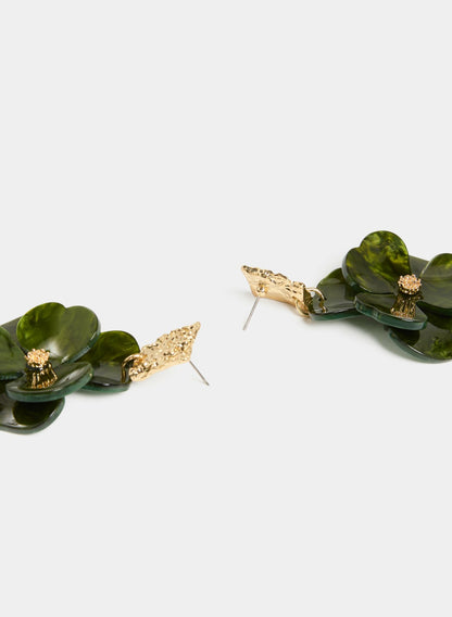 Women Floral Drop Earrings Cactus | Melanie Lyne