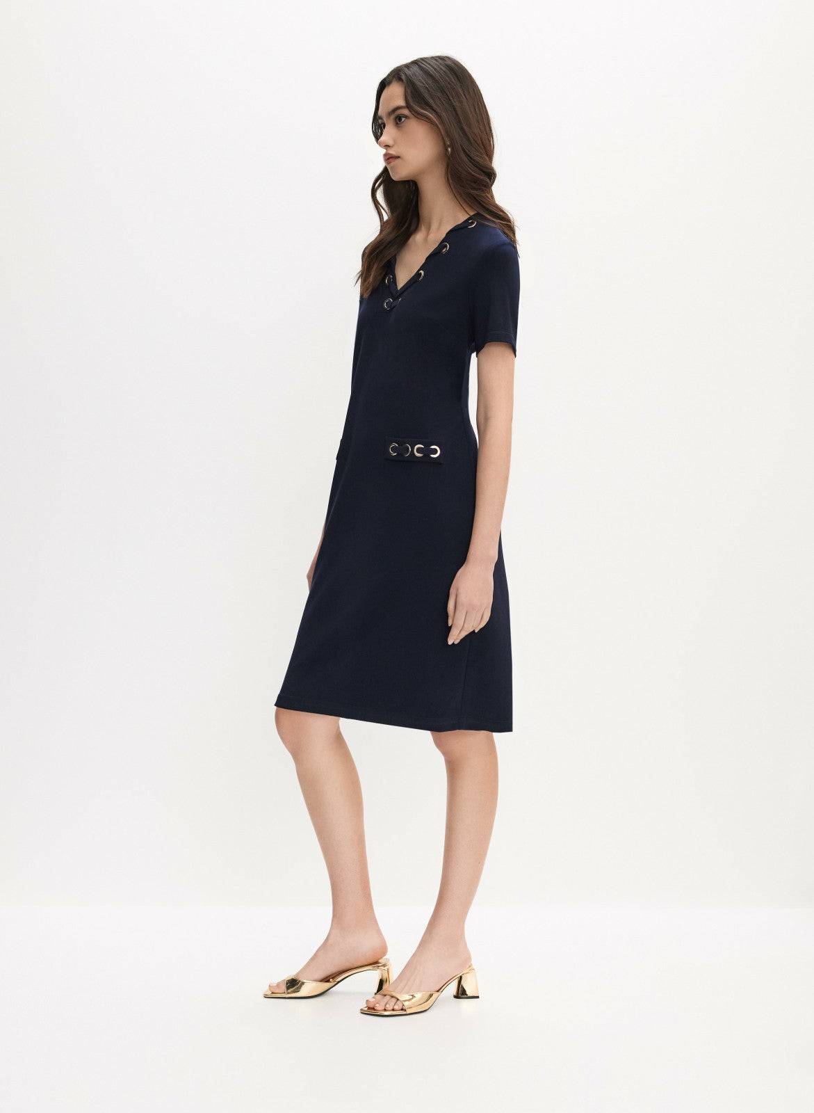 Women Joseph Ribkoff - Embellished Midi Dress Marine | Melanie Lyne