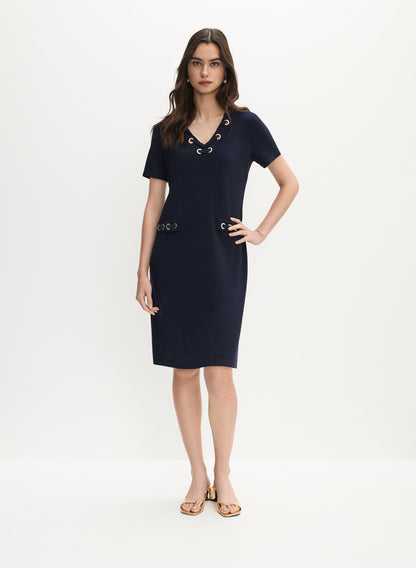 Women Joseph Ribkoff - Embellished Midi Dress Marine | Melanie Lyne