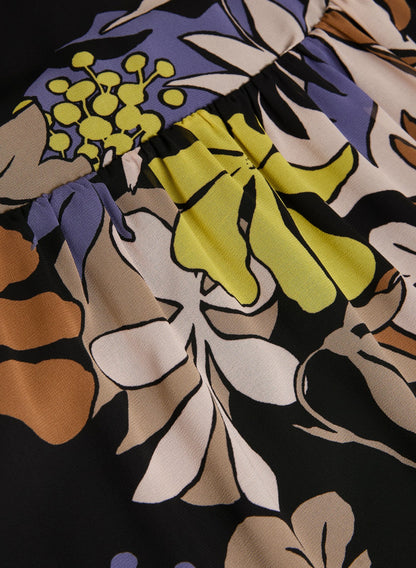Women Tropical Chiffon Dress Multicolour | Melanie Lyne