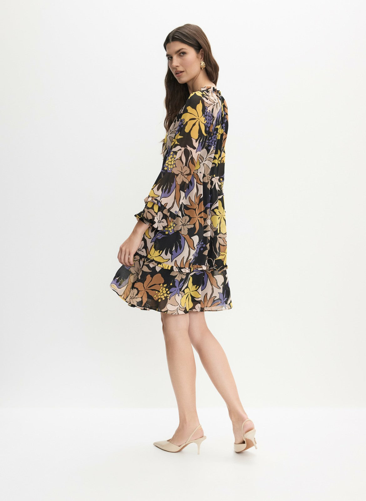 Women Tropical Chiffon Dress Multicolour | Melanie Lyne