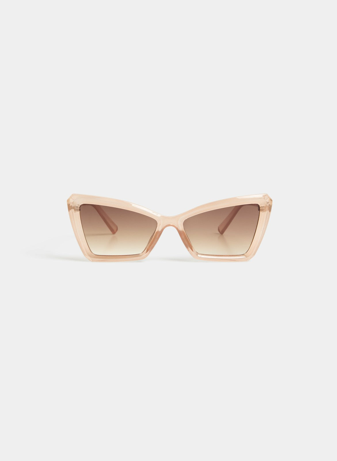 Women Cat-Eye Plastic Sunglasses Natural Beige | Melanie Lyne