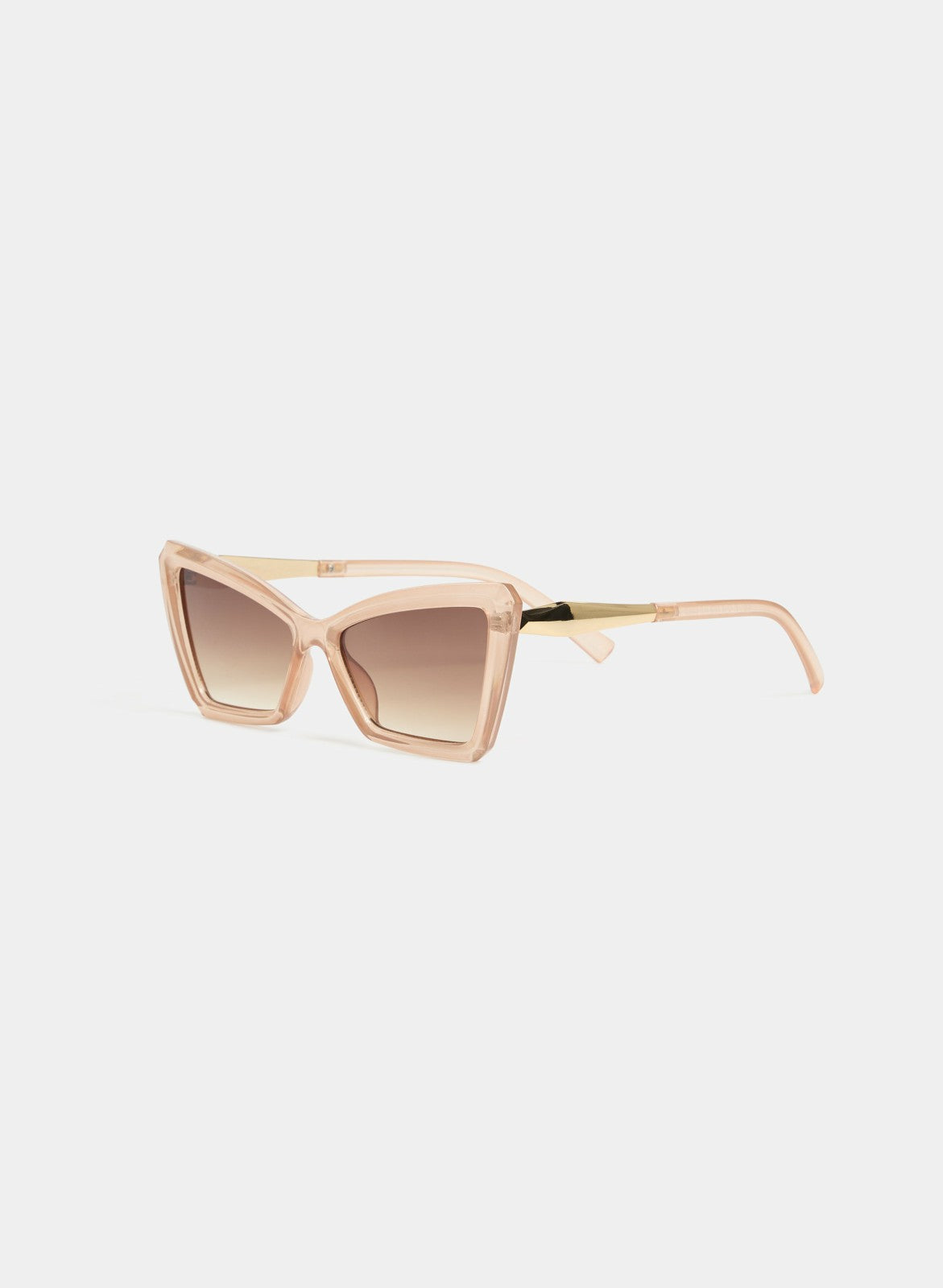 Women Cat-Eye Plastic Sunglasses Natural Beige | Melanie Lyne