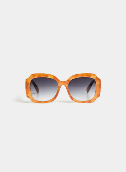 Women Oversized Marbled Sunglasses Orange | Melanie Lyne