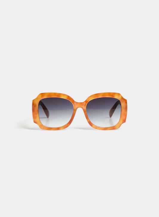 Women Oversized Marbled Sunglasses Orange | Melanie Lyne