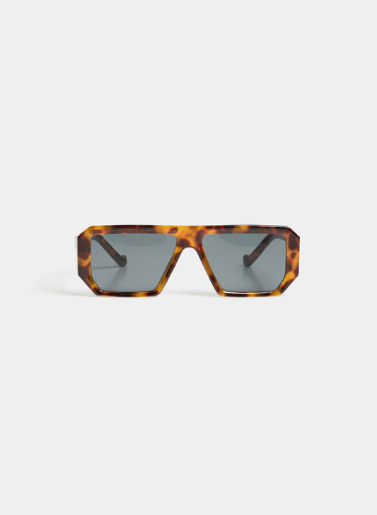 Women Square Plastic Sunglasses Taupe | Melanie Lyne