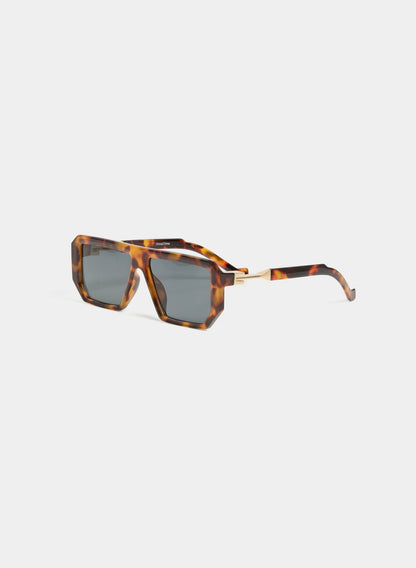 Women Square Plastic Sunglasses Taupe | Melanie Lyne