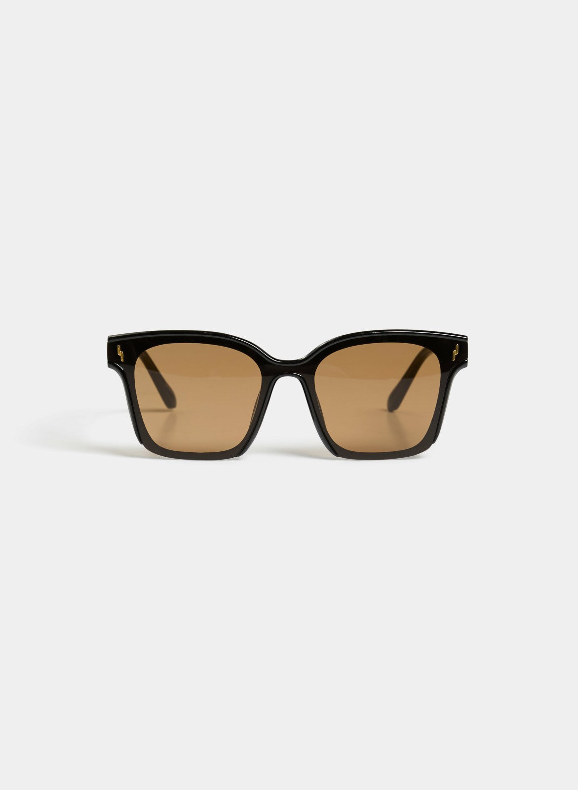 Women Square Plastic Sunglasses Black | Melanie Lyne