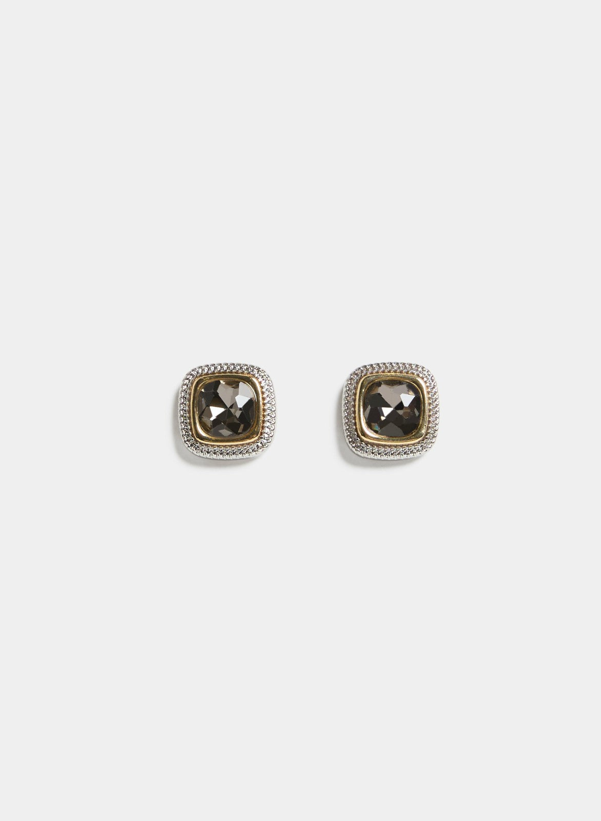 Women Faceted Square Stone Earrings Yellow Pattern | Melanie Lyne
