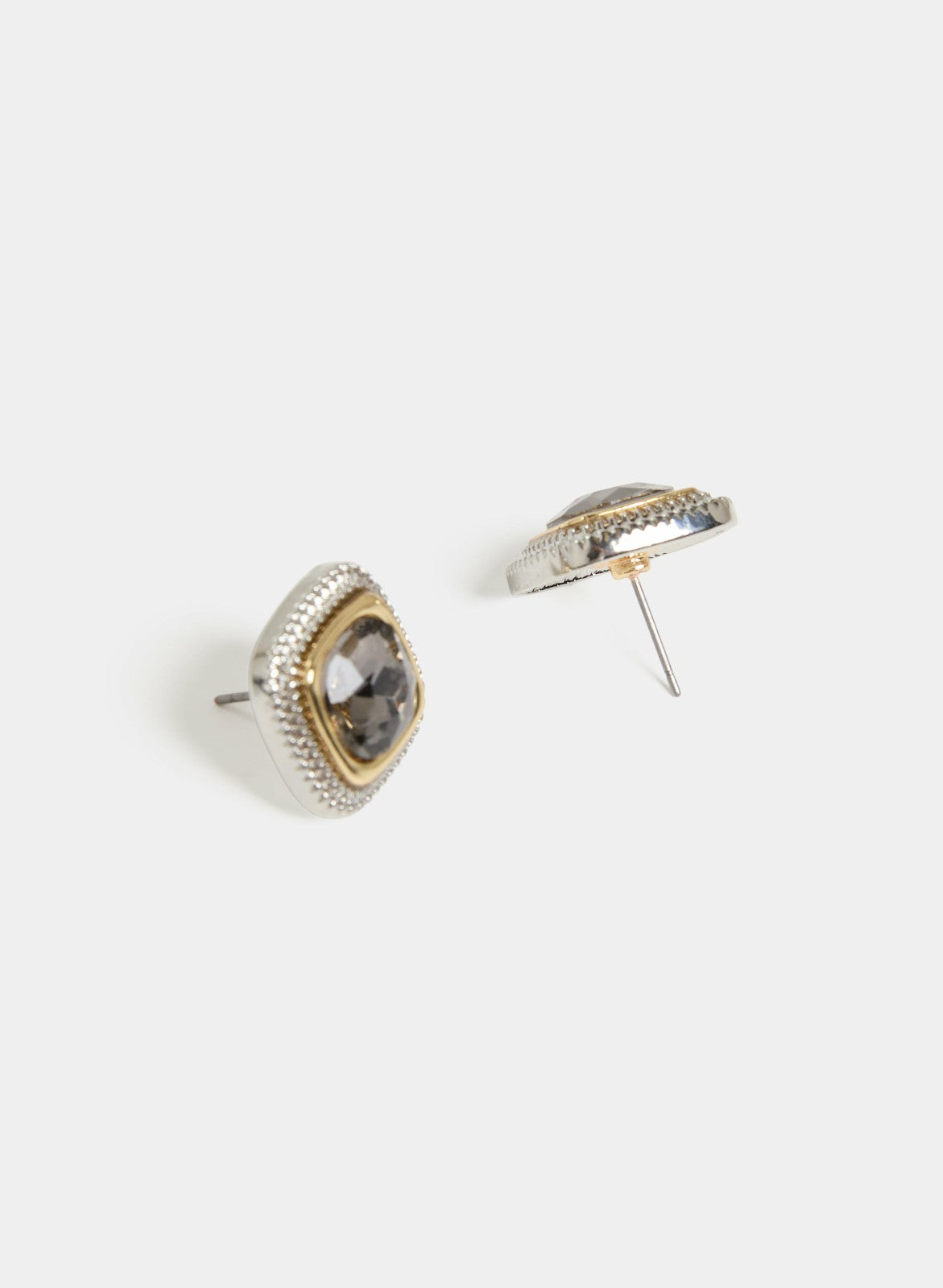 Women Faceted Square Stone Earrings Yellow Pattern | Melanie Lyne