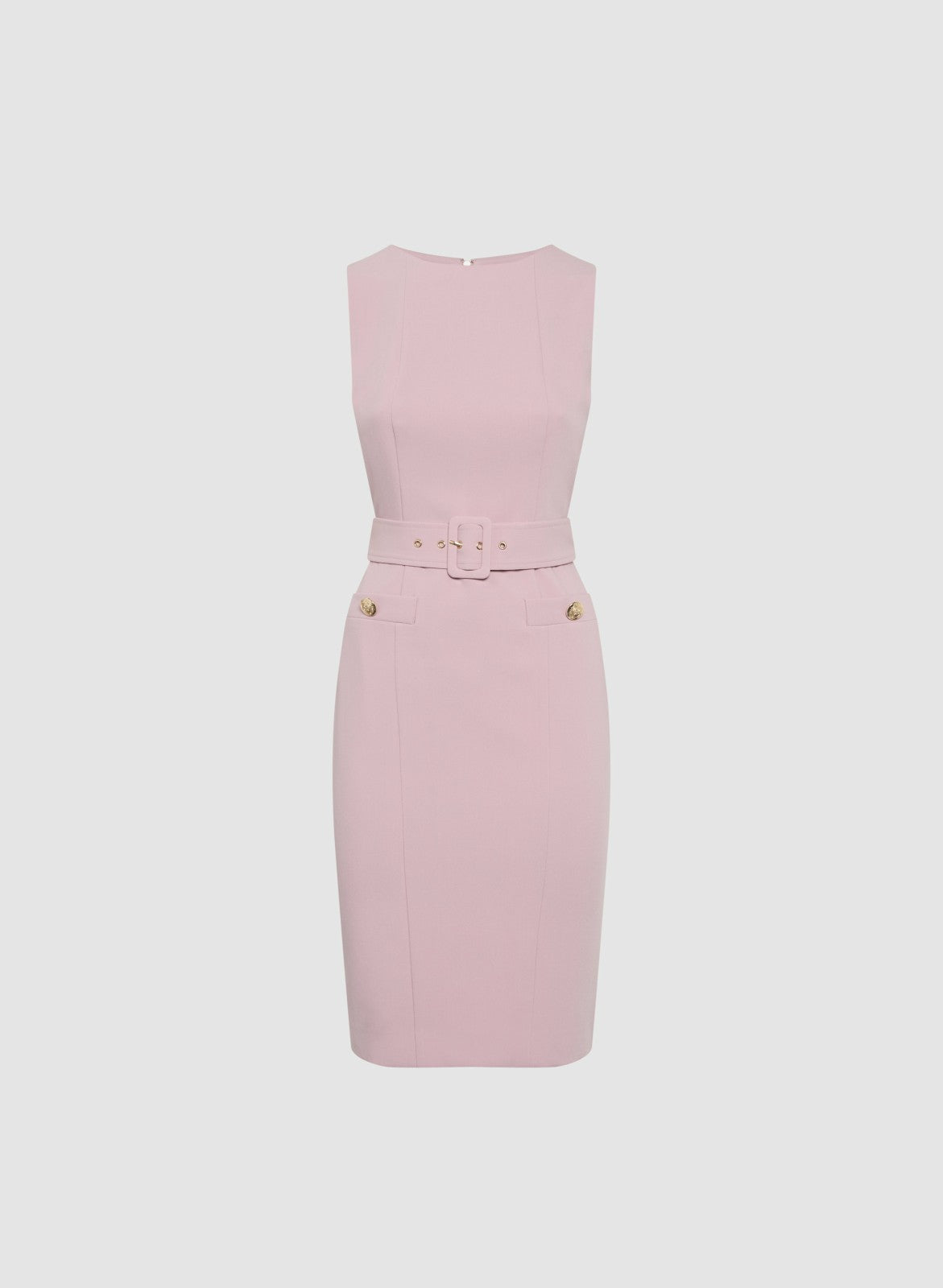 Women Belted Sheath Dress French Rose | Melanie Lyne