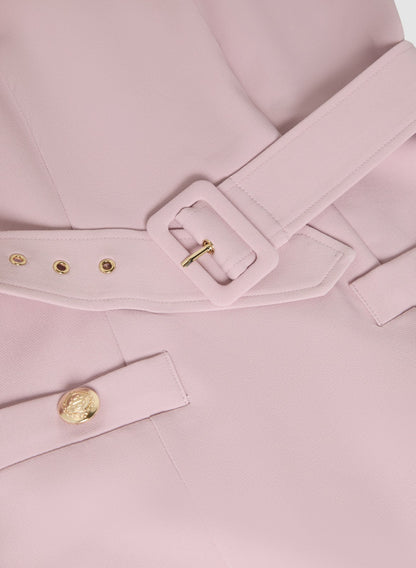 Women Belted Sheath Dress French Rose | Melanie Lyne