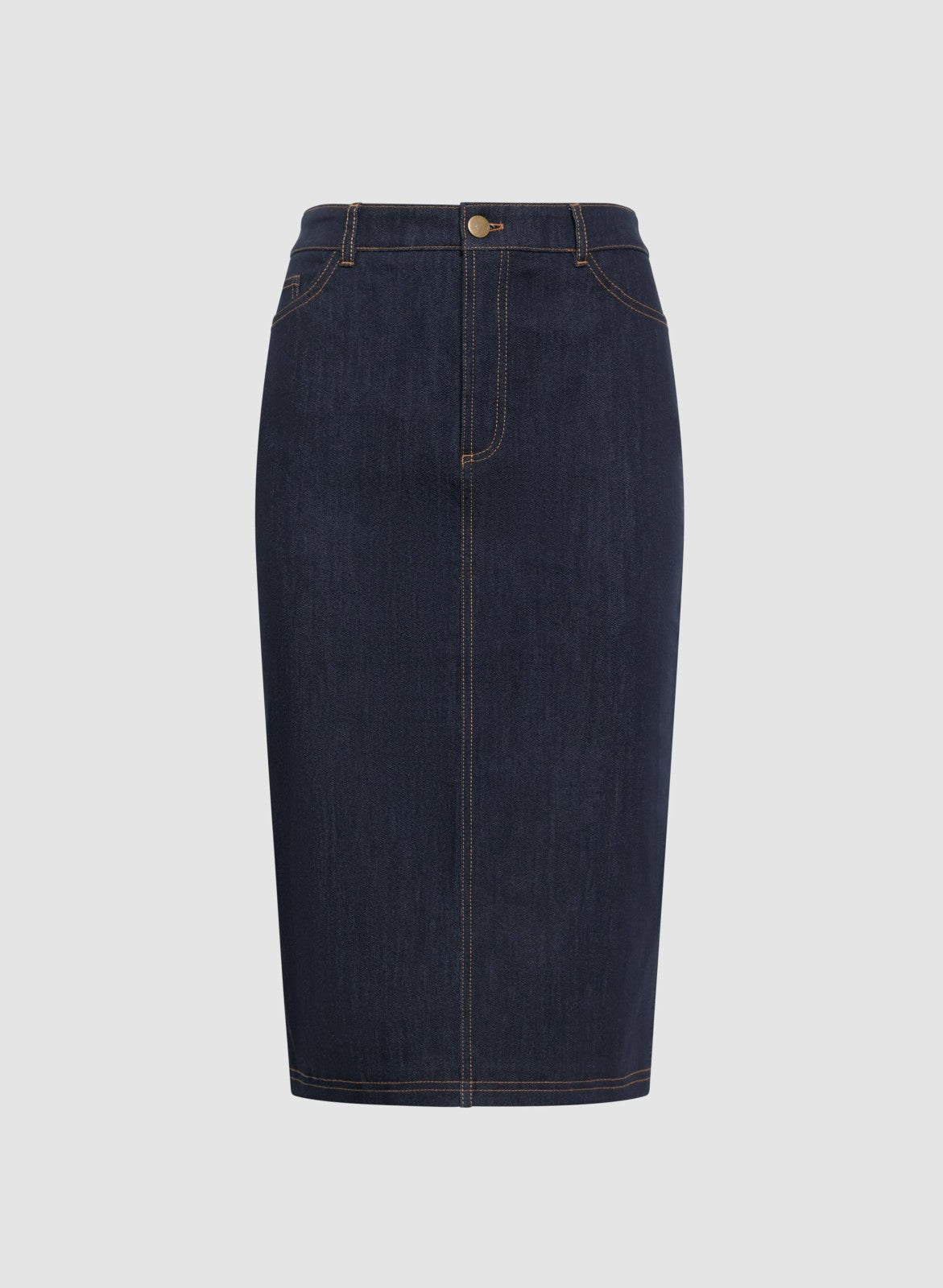Women Denim Pencil Skirt Rinse Tint | Melanie Lyne