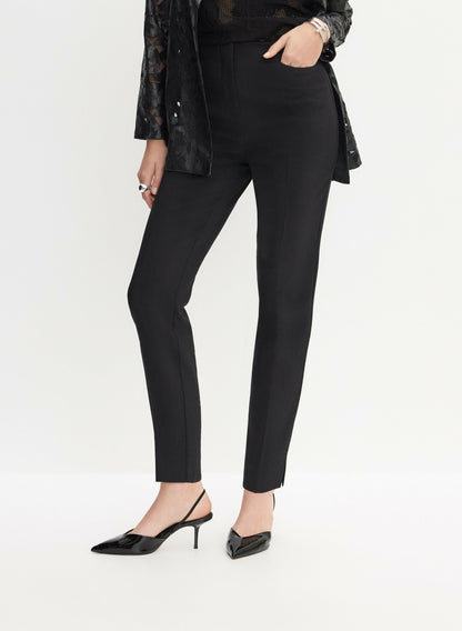 Women Juliette Slim-Leg Pants Black | Melanie Lyne