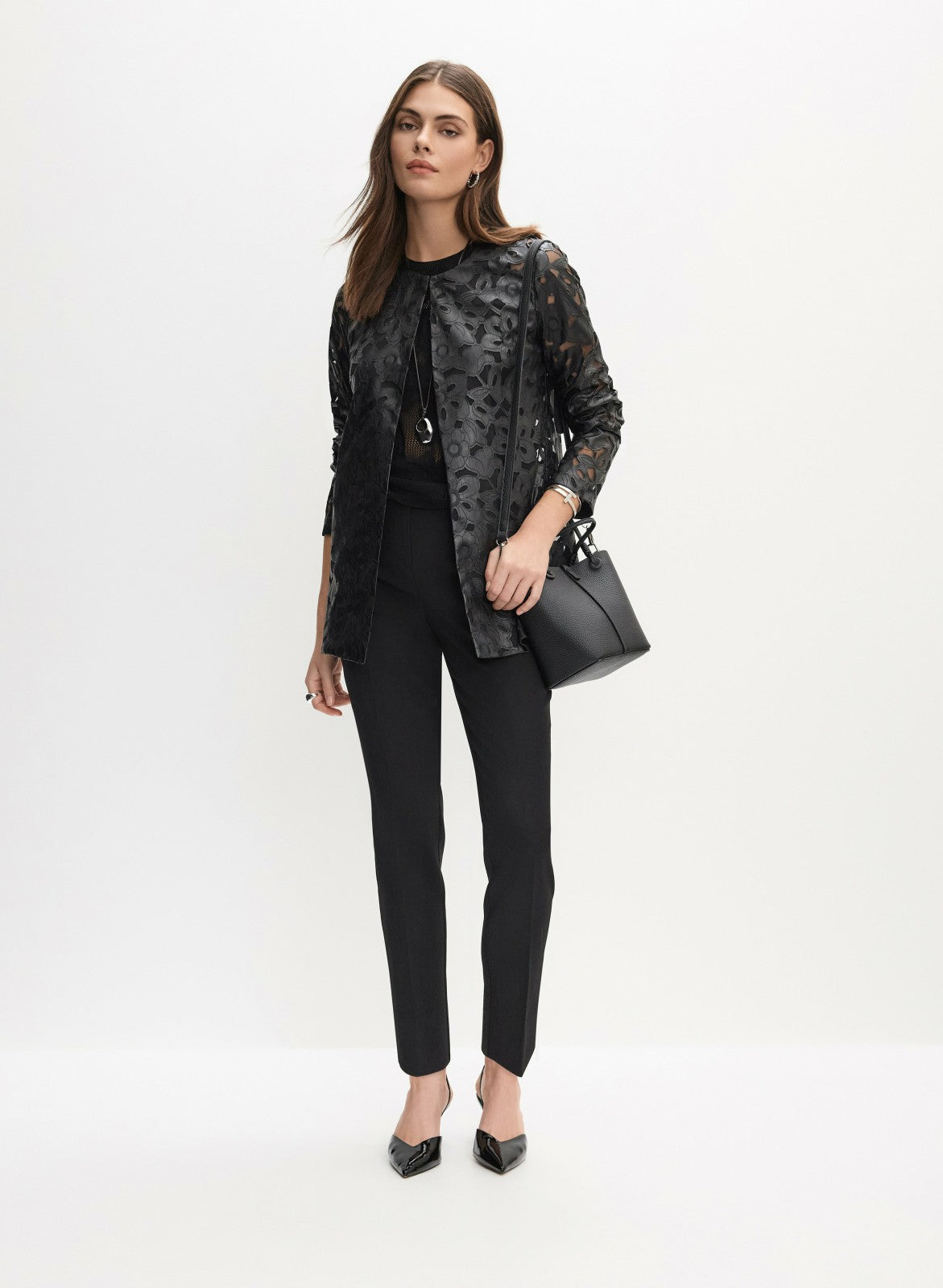 Women Juliette Slim-Leg Pants Black | Melanie Lyne