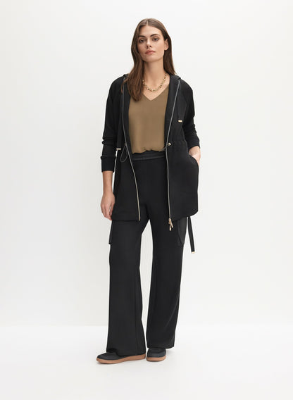 Women Lightweight Hooded Jacket Black | Melanie Lyne