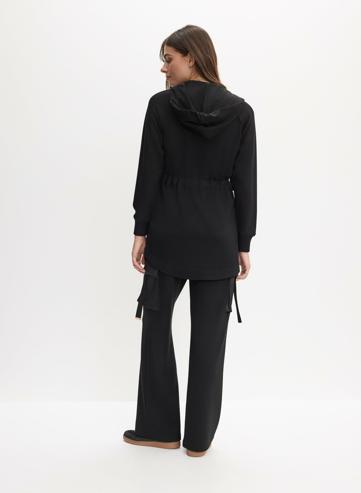 Women Lightweight Hooded Jacket Black | Melanie Lyne