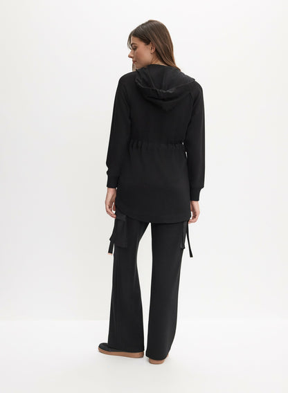 Women Lightweight Hooded Jacket Black | Melanie Lyne