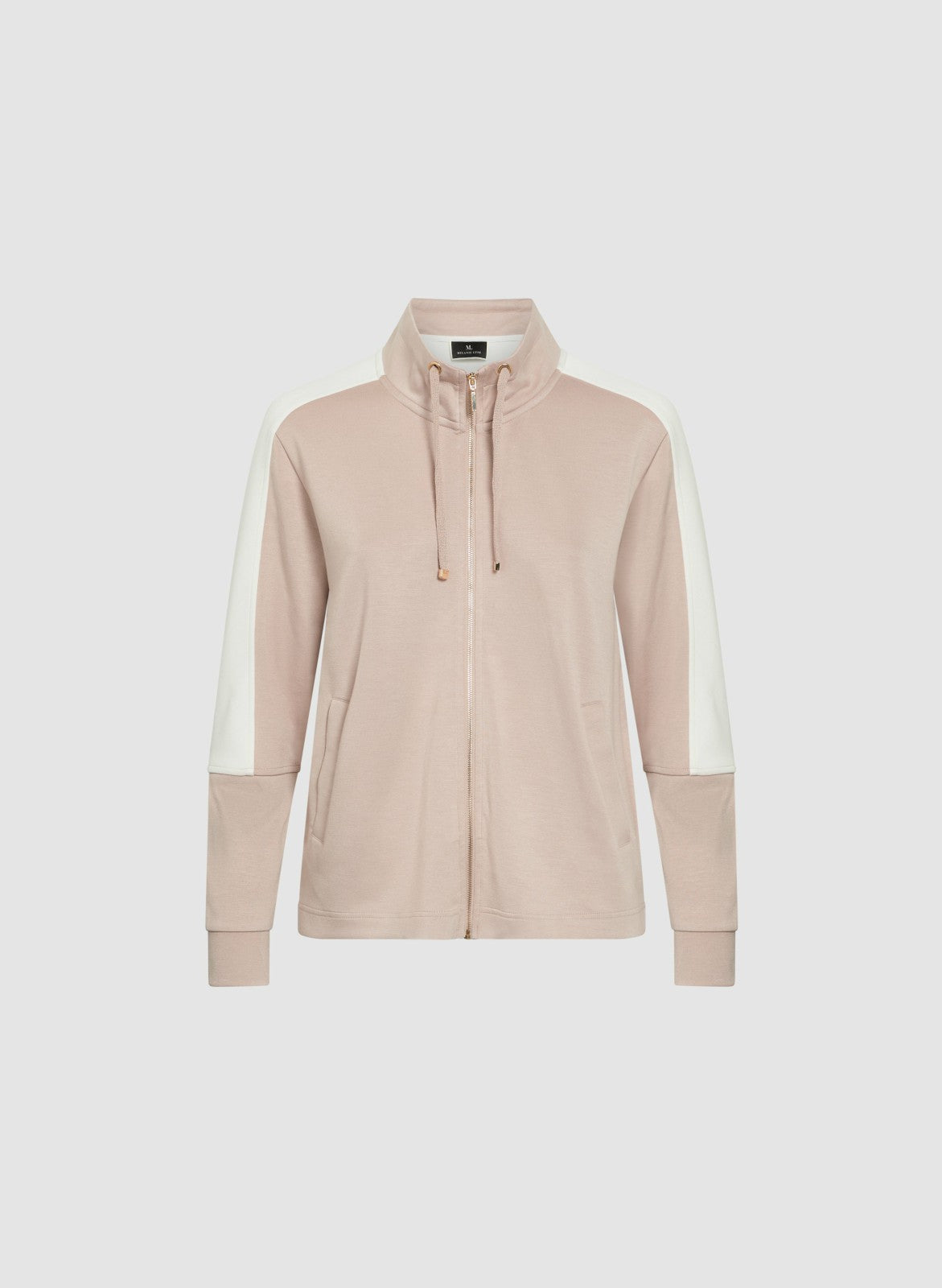 Women Knit Zip-Up Jacket Stone | Melanie Lyne