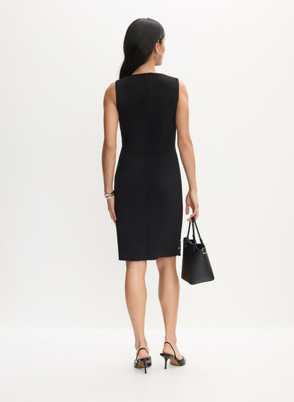 Women Joseph Ribkoff - Placement Polka Dot Print Dress Black Pattern | Melanie Lyne