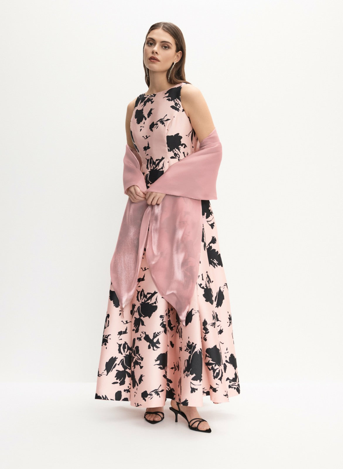 Women Tie-Front Organza Bolero French Rose | Melanie Lyne