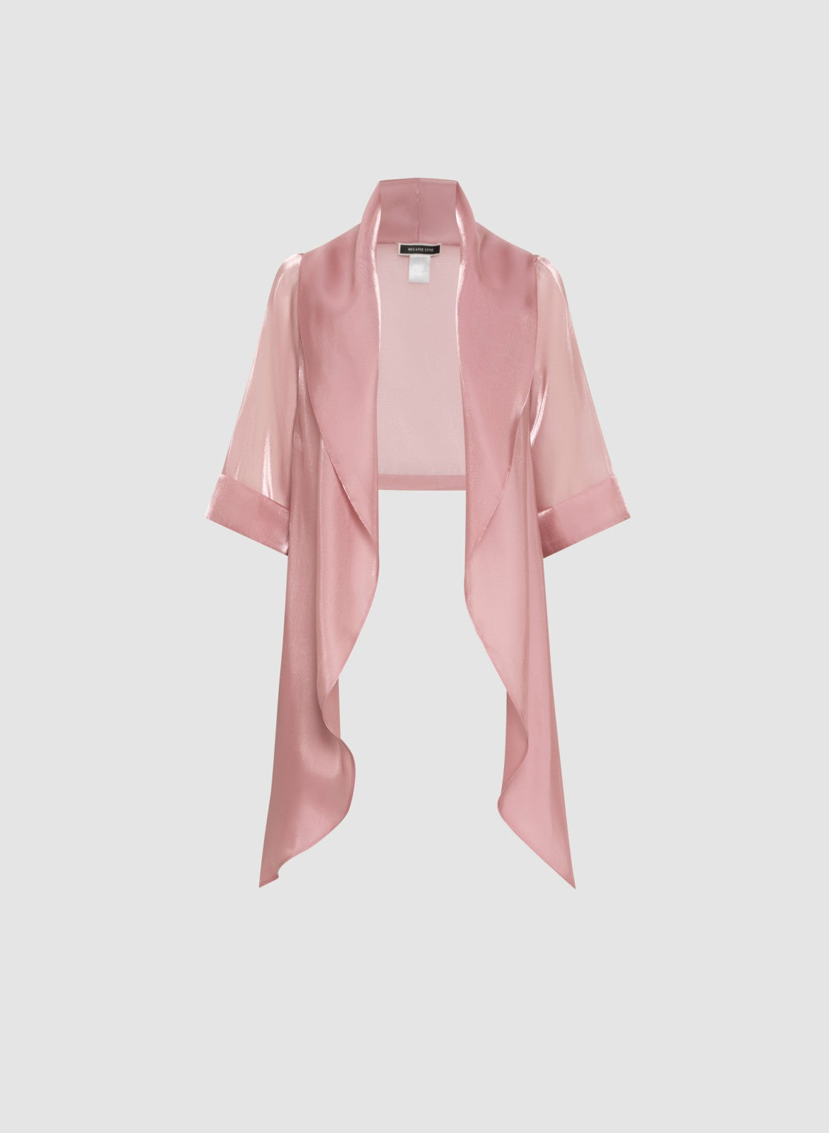Women Tie-Front Organza Bolero French Rose | Melanie Lyne