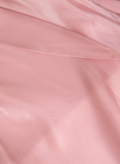 Women Tie-Front Organza Bolero French Rose | Melanie Lyne