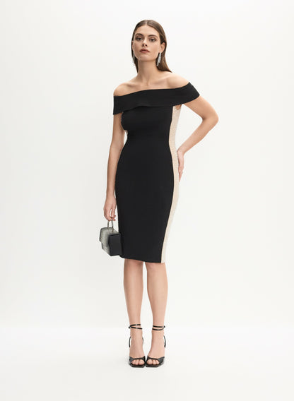 Women Beaded Mesh Panel Dress Multicolour | Melanie Lyne