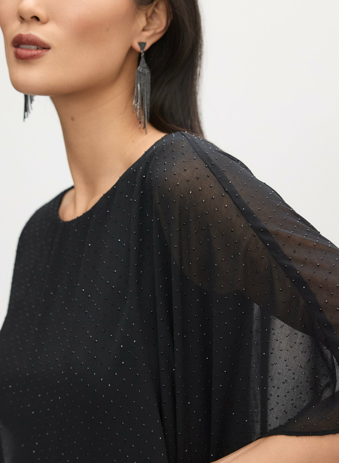 Women Embellished Overlay Dress Black | Melanie Lyne