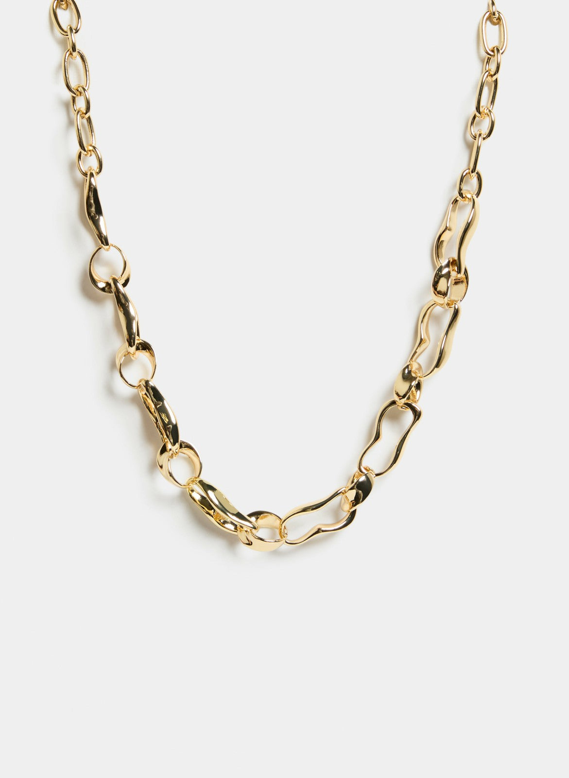 Women Irregular Cable Chain Necklace Gold | Melanie Lyne