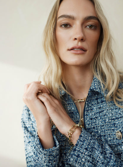 Women Irregular Curb Chain Bracelet Gold | Melanie Lyne