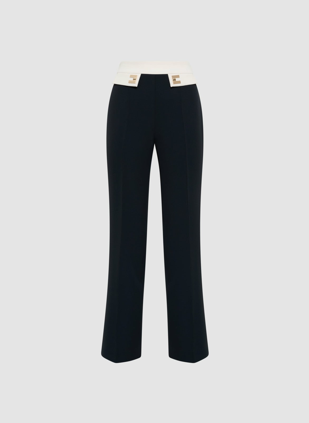 Women Flare Leg Pants Dark Navy | Melanie Lyne