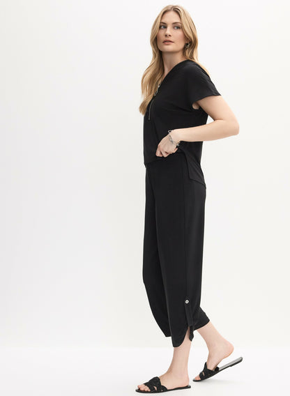 Women Joseph Ribkoff - Zip Neck Jumpsuit Black | Melanie Lyne