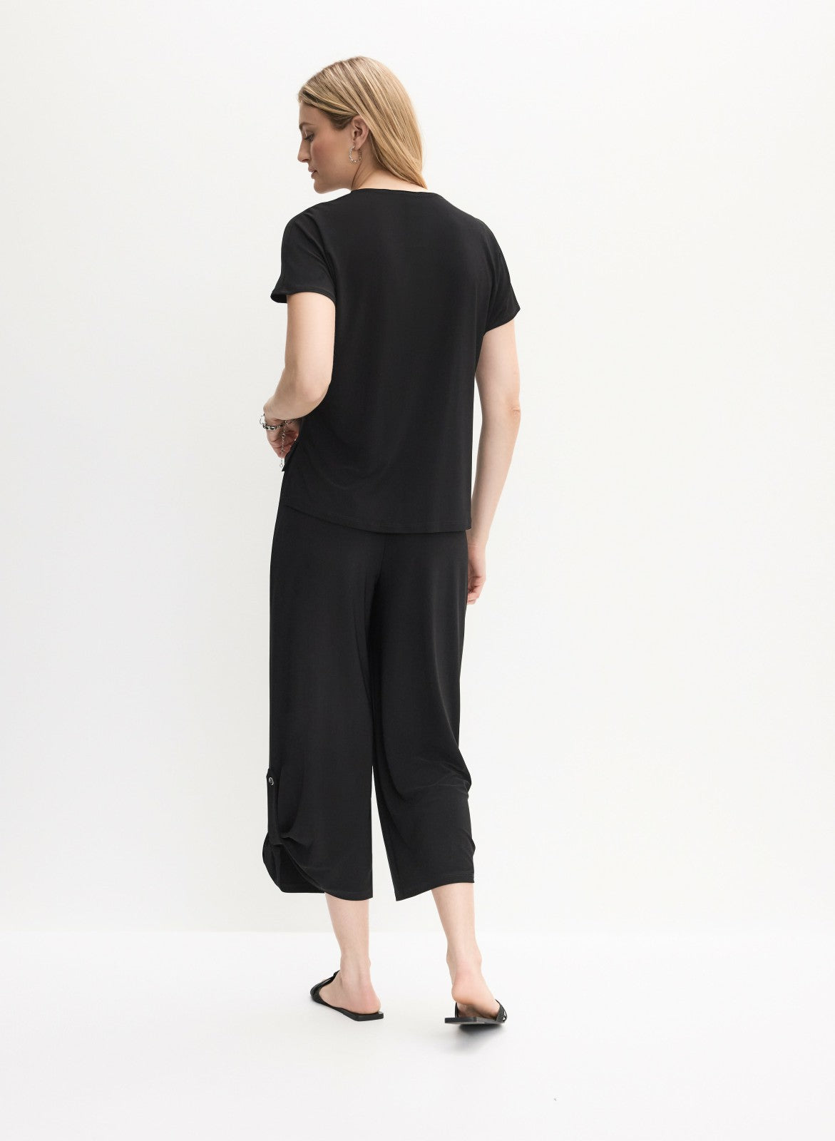Women Joseph Ribkoff - Zip Neck Jumpsuit Black | Melanie Lyne