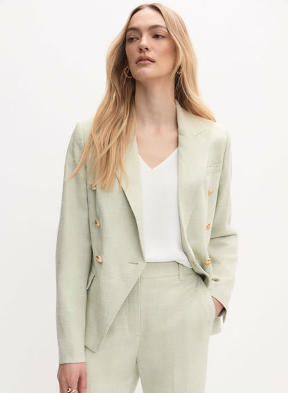 Women Double-Breasted Blazer Jelly Mint | Melanie Lyne
