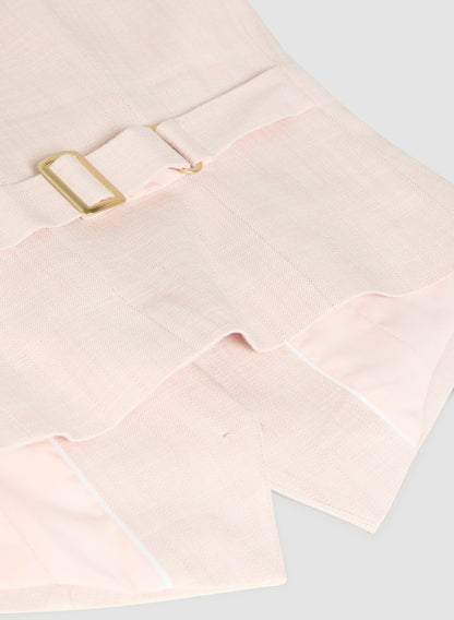 Women Button-Down Vest Pink Pearl | Melanie Lyne