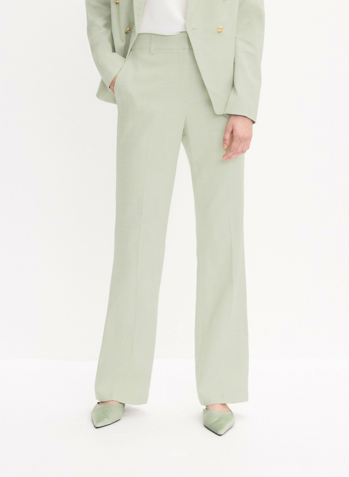 Women Soho Wide-Leg Pants Jelly Mint | Melanie Lyne