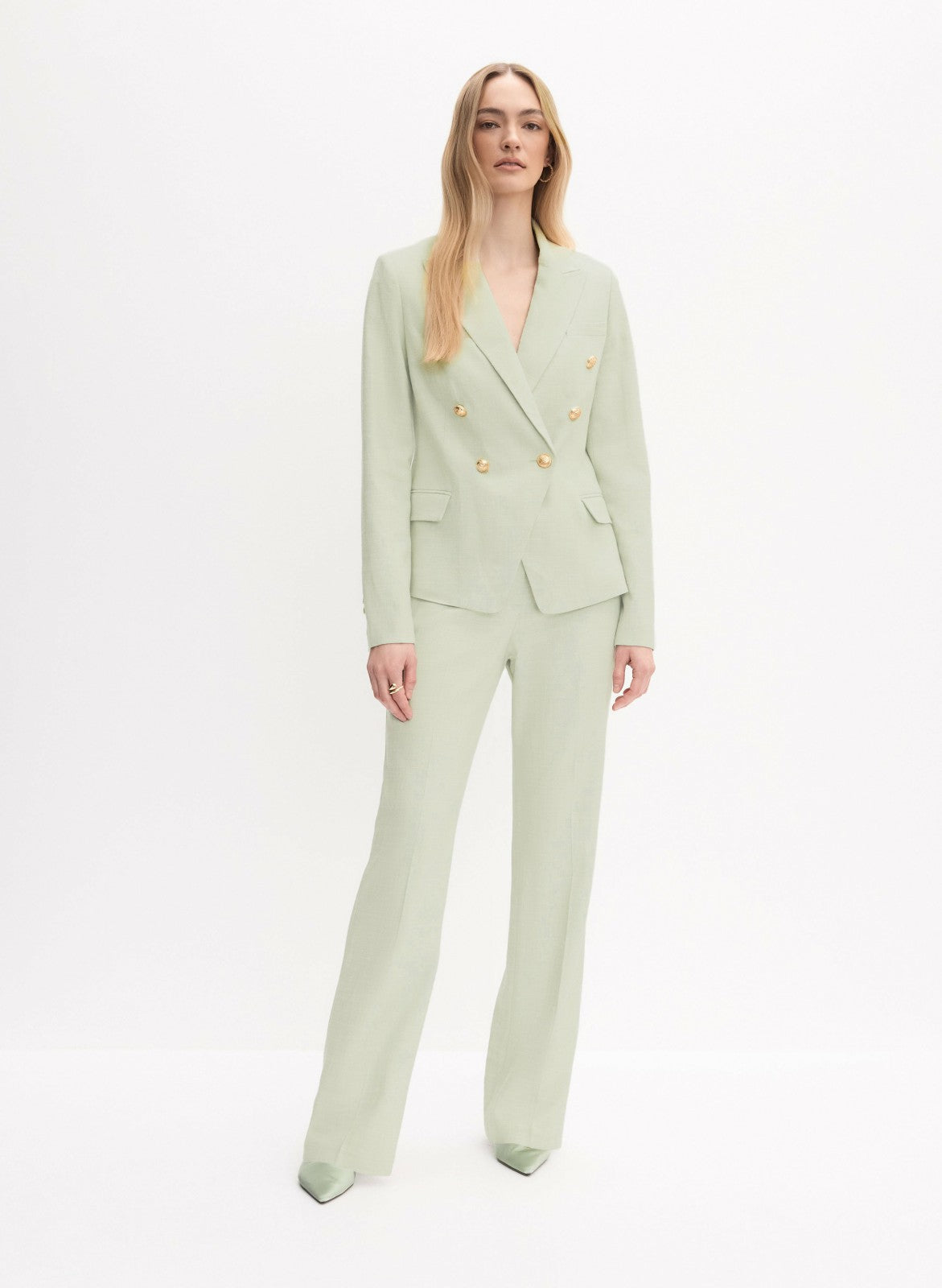 Women Soho Wide-Leg Pants Jelly Mint | Melanie Lyne