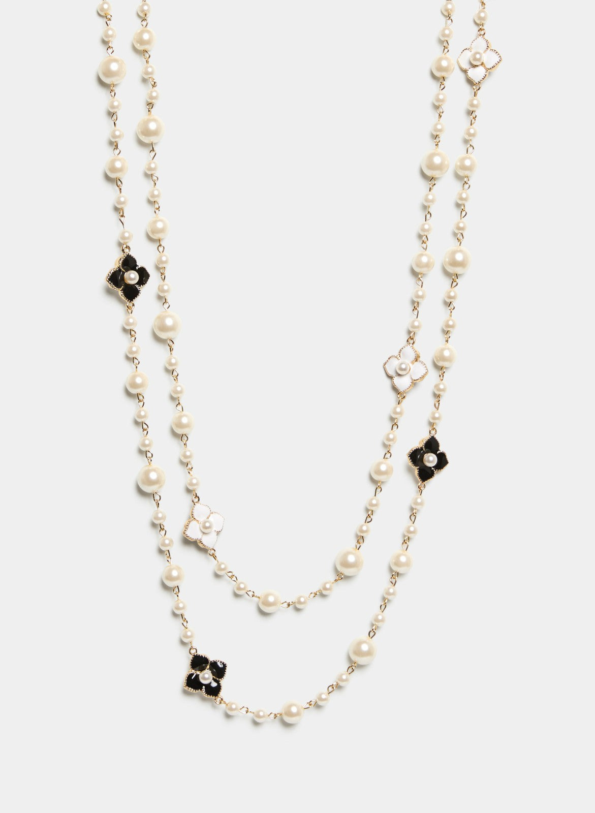 Women Pearl & Floral Necklace Pearl | Melanie Lyne