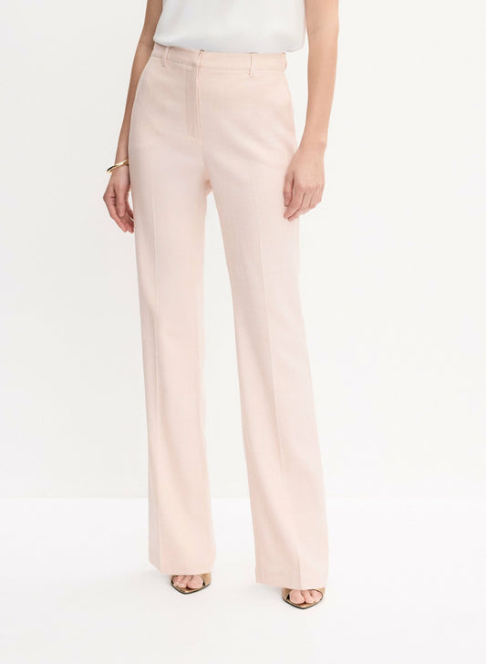 Women Soho Wide-Leg Pants Pink Pearl | Melanie Lyne
